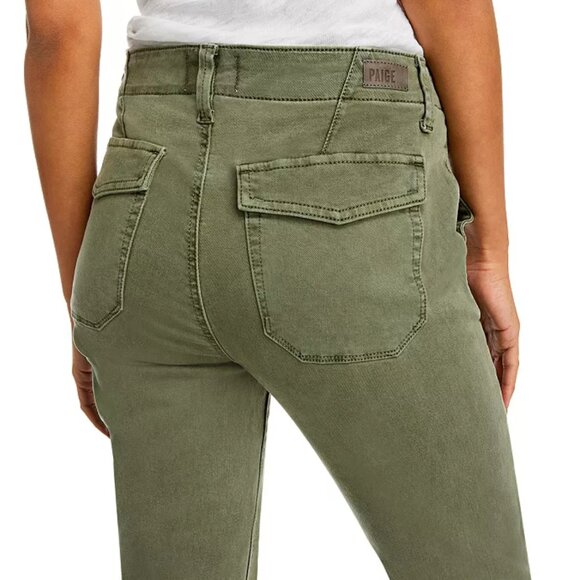 Paige Mayslie Jogger Pants in Vintage Ivy Green Size 26 - Picture 5 of 9